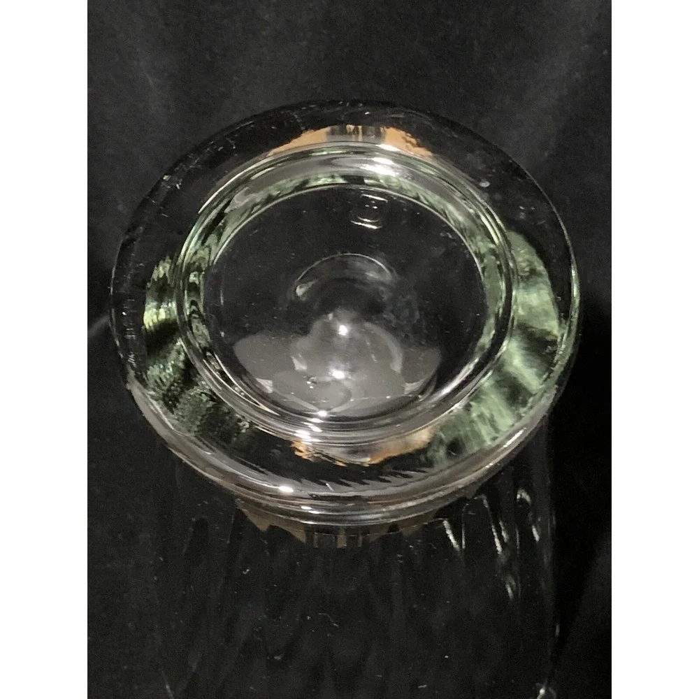 Vtg Anchor Hocking Clear Glass Ribbed Scalloped‎ Design Vase Excellent Video